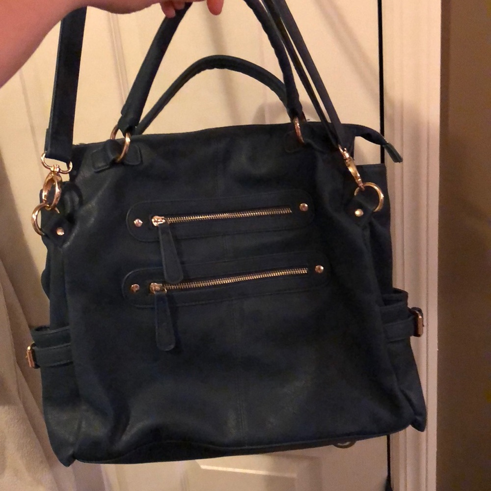 Dark blue tote